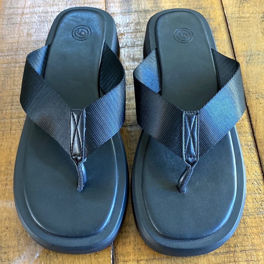 Urban Outfitters black platform sandals